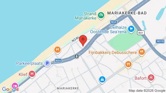 Apartments for rent i Oostende - kort over placeringen