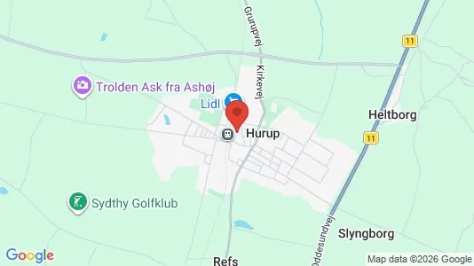 Apartments for rent i Hurup Thy - kort over placeringen