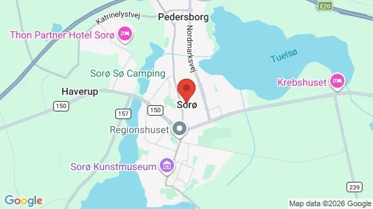 Apartments for rent i Sorø - kort over placeringen