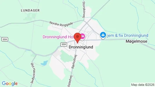 Apartments for rent i Dronninglund - kort over placeringen
