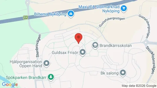 Apartments for rent i Nyköping - kort over placeringen