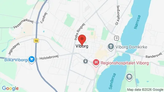 Houses for rent i Viborg - kort over placeringen