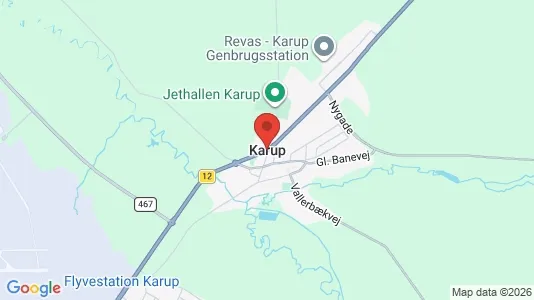 Apartments for rent i Karup J - kort over placeringen