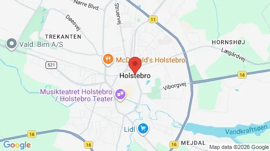Apartments for rent i Holstebro - kort over placeringen