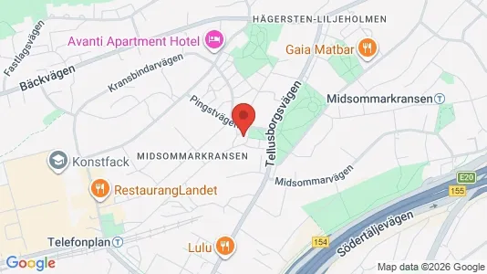 Apartments for rent i Stockholm South - kort over placeringen