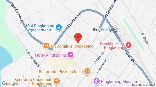 Apartments for rent i Ringkøbing - kort over placeringen