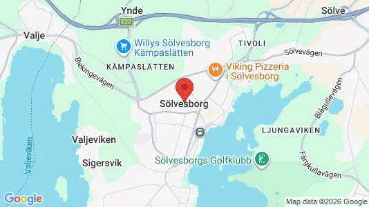 Houses for rent i Sölvesborg - kort over placeringen