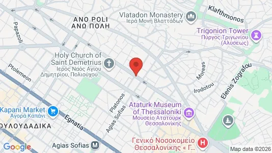 Apartments for rent i Agios Dimitrios - kort over placeringen