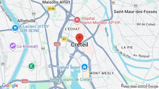 Houses for rent i Créteil - kort over placeringen