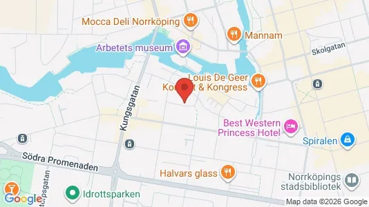 Apartments for rent i Norrköping - kort over placeringen