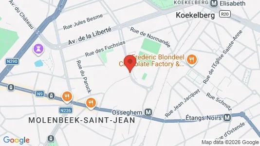 Apartments for rent i Brussels Sint-Jans-Molenbeek - kort over placeringen