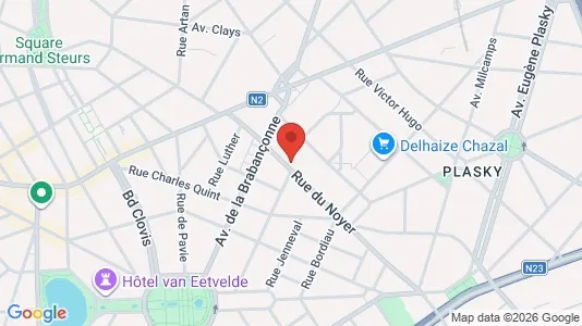 Apartments for rent i Brussels Etterbeek - kort over placeringen