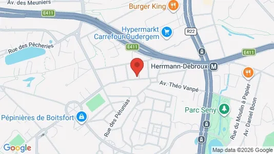 Apartments for rent i Brussels Oudergem - kort over placeringen