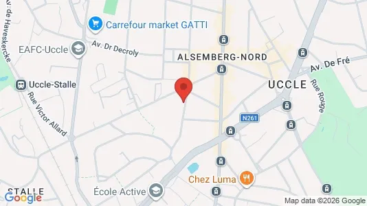 Apartments for rent i Brussels Ukkel - kort over placeringen