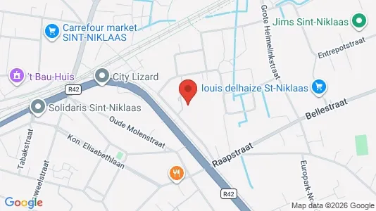 Apartments for rent i Sint-Niklaas - kort over placeringen