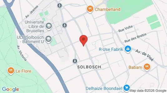 Apartments for rent i Brussels Elsene - kort over placeringen
