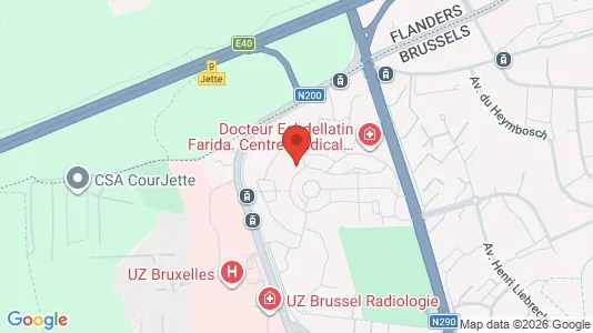 Apartments for rent i Brussels Jette - kort over placeringen