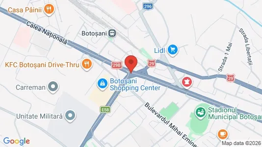 Apartments for rent i Botoşani - kort over placeringen