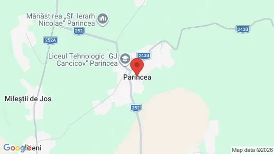 Apartments for rent i Parincea - kort over placeringen