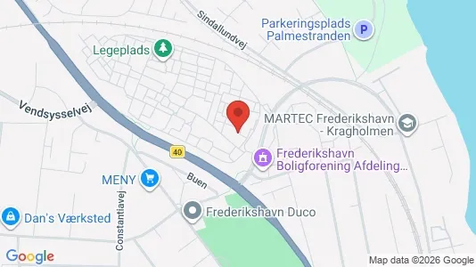 Apartments for rent i Frederikshavn - kort over placeringen