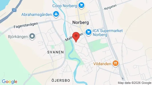 Apartments for rent i Norberg - kort over placeringen
