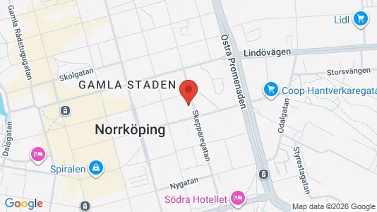 Apartments for rent i Norrköping - kort over placeringen