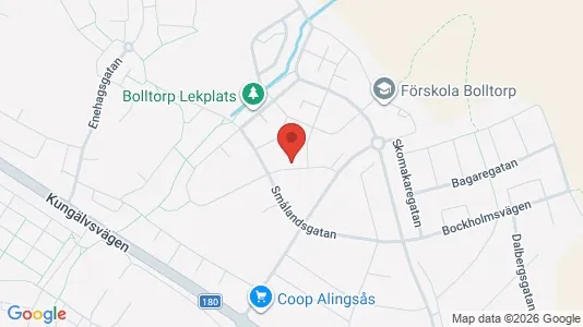 Apartments for rent i Alingsås - kort over placeringen