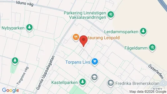 Apartments for rent i Uppsala - kort over placeringen