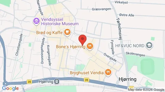 Apartments for rent i Hjørring - kort over placeringen