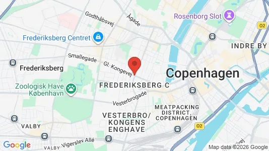 Apartments for rent i Frederiksberg C - kort over placeringen