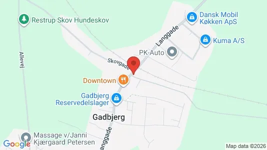 Apartments for rent i Gadbjerg - kort over placeringen