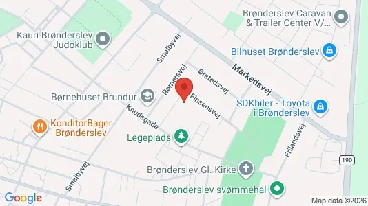 Apartments for rent i Brønderslev - kort over placeringen