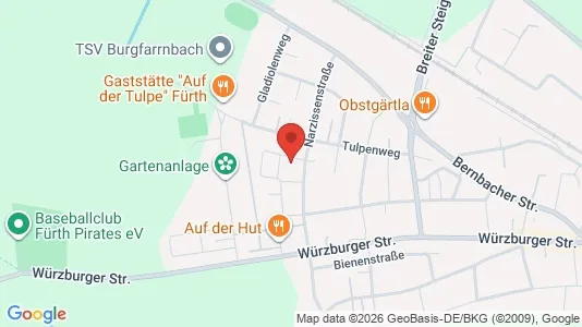 Apartments for rent i Fürth - kort over placeringen