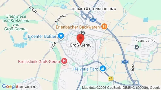 Apartments for rent i Groß-Gerau - kort over placeringen