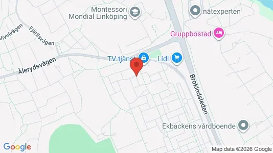 Apartments for rent i Linköping - kort over placeringen