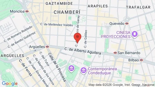 Apartments for rent i Madrid Chamberí - kort over placeringen