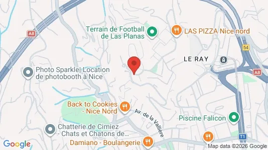 Apartments for rent i Nice - kort over placeringen