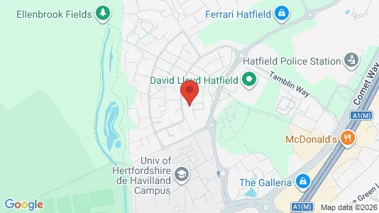 Apartments for rent i Hatfield - Hertfordshire - kort over placeringen