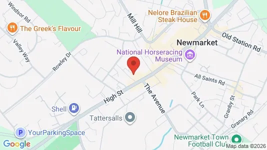 Apartments for rent i Newmarket - Suffolk - kort over placeringen