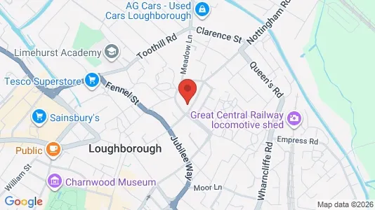 Apartments for rent i Loughborough - Leicestershire - kort over placeringen