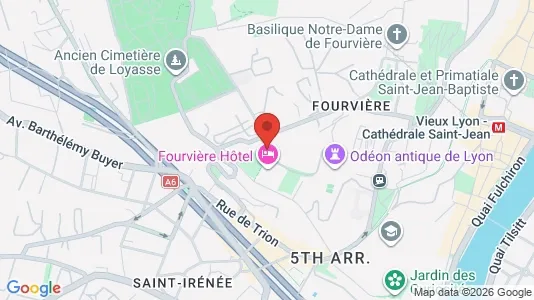 Apartments for rent i Lyon - kort over placeringen
