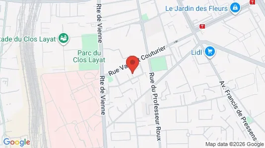 Apartments for rent i Lyon - kort over placeringen