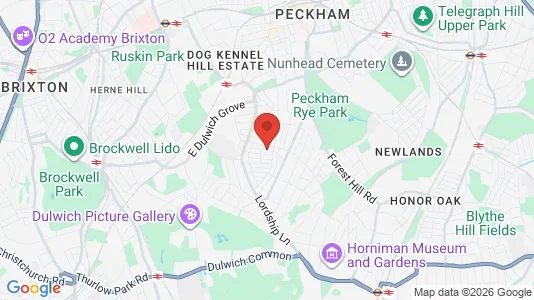 Apartments for rent i London SE22 - kort over placeringen