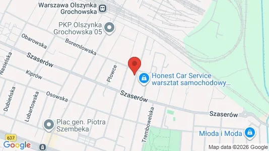 Apartments for rent i Warszawa Praga-Południe - kort over placeringen