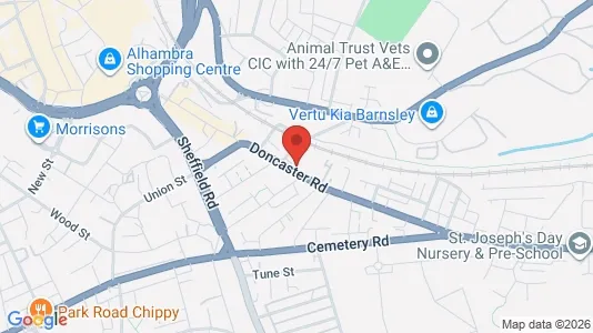 Apartments for rent i Barnsley - South Yorkshire - kort over placeringen