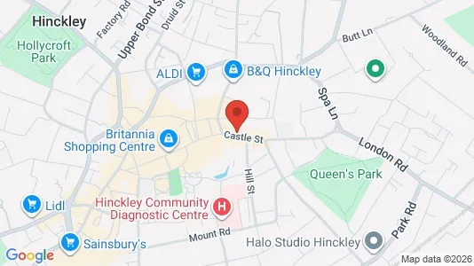 Apartments for rent i Hinckley - Leicestershire - kort over placeringen