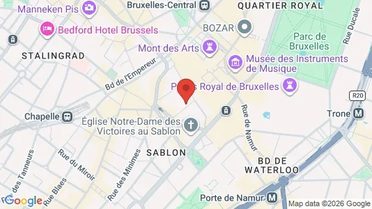 Apartments for rent i Stad Brussel - kort over placeringen