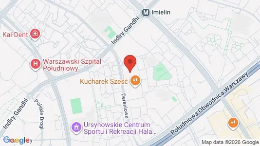 Apartments for rent i Warszawa Ursynów - kort over placeringen