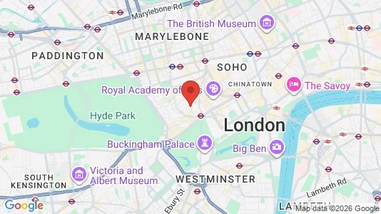 Apartments for rent i London W1J - kort over placeringen