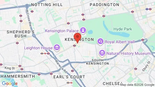 Apartments for rent i London W8 - kort over placeringen